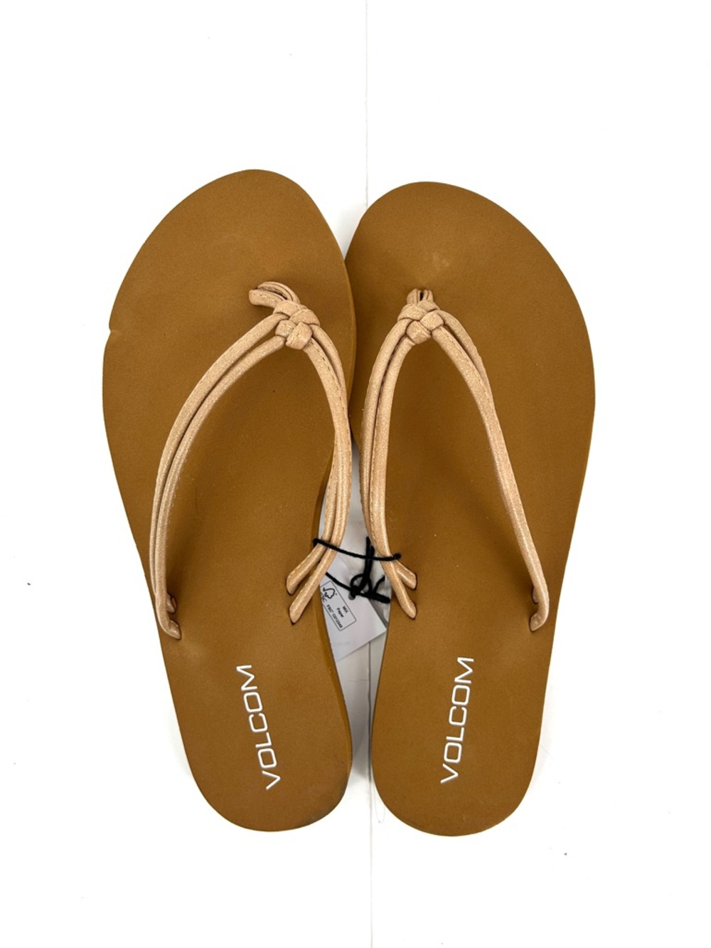 Volcom Women's Knotted Strap Flip Flops Sandals NWT